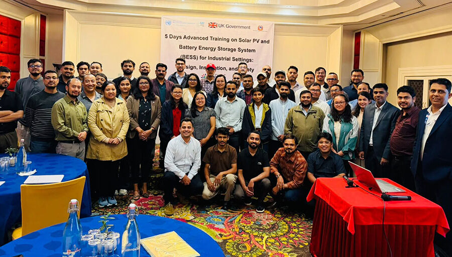 औद्योगिक क्षेत्रमा सौर्य तथा ब्याट्री ऊर्जा प्रविधि प्रवर्द्धन गर्न एईपिसीद्वारा ४५ इन्जिनियरलाई उच्चस्तरीय तालिम