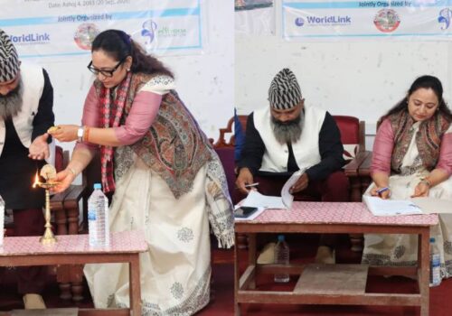 वर्ल्डलिंकले दार्चुलाको महाकाली नगरपालिकामा गर्यो मनोविकास अभियान शुभारम्भ