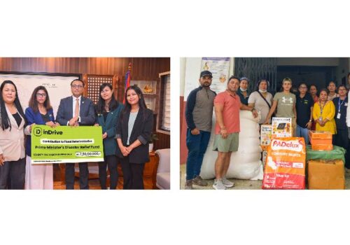 इन्ड्राइभद्वारा प्रधानमन्त्री दैवी प्रकोप उद्धार कोषमा ७ करोड ५० लाख सहयोग
