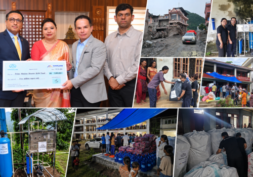 म्याक्ससद्वारा बाढी प्रभावित समुदायका लागि ८० लाख बराबरको राहत सहयोग प्रदान