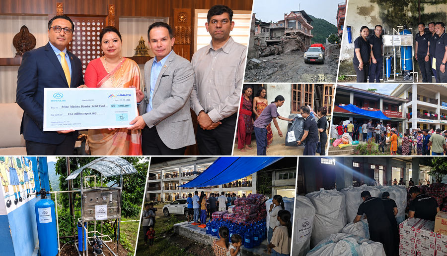 म्याक्ससद्वारा बाढी प्रभावित समुदायका लागि ८० लाख बराबरको राहत सहयोग प्रदान