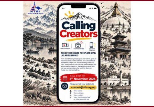 नेपाल पर्यटन बोर्डले माग्यो भिडियो तथा फोटो कन्टेन्ट क्रियटर, कात्तिक २० गतेसम्म आवेदन दिन सकिने