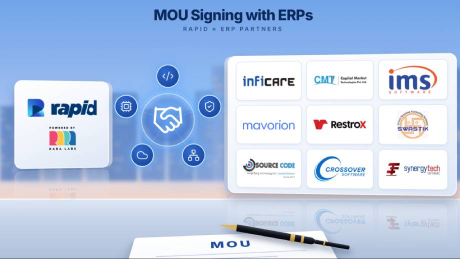 Rapid Tech partners with nine ERP Companies to integrate API Banking Platform