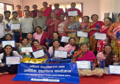 वर्ल्डलिंकको महिला सशक्तीकरण कार्यक्रमअन्तर्गत तीनदिने सीपमूलक तालिम सम्पन्न